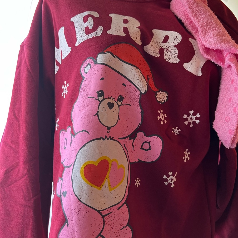 Merry Pink Bear Junior Pajamas